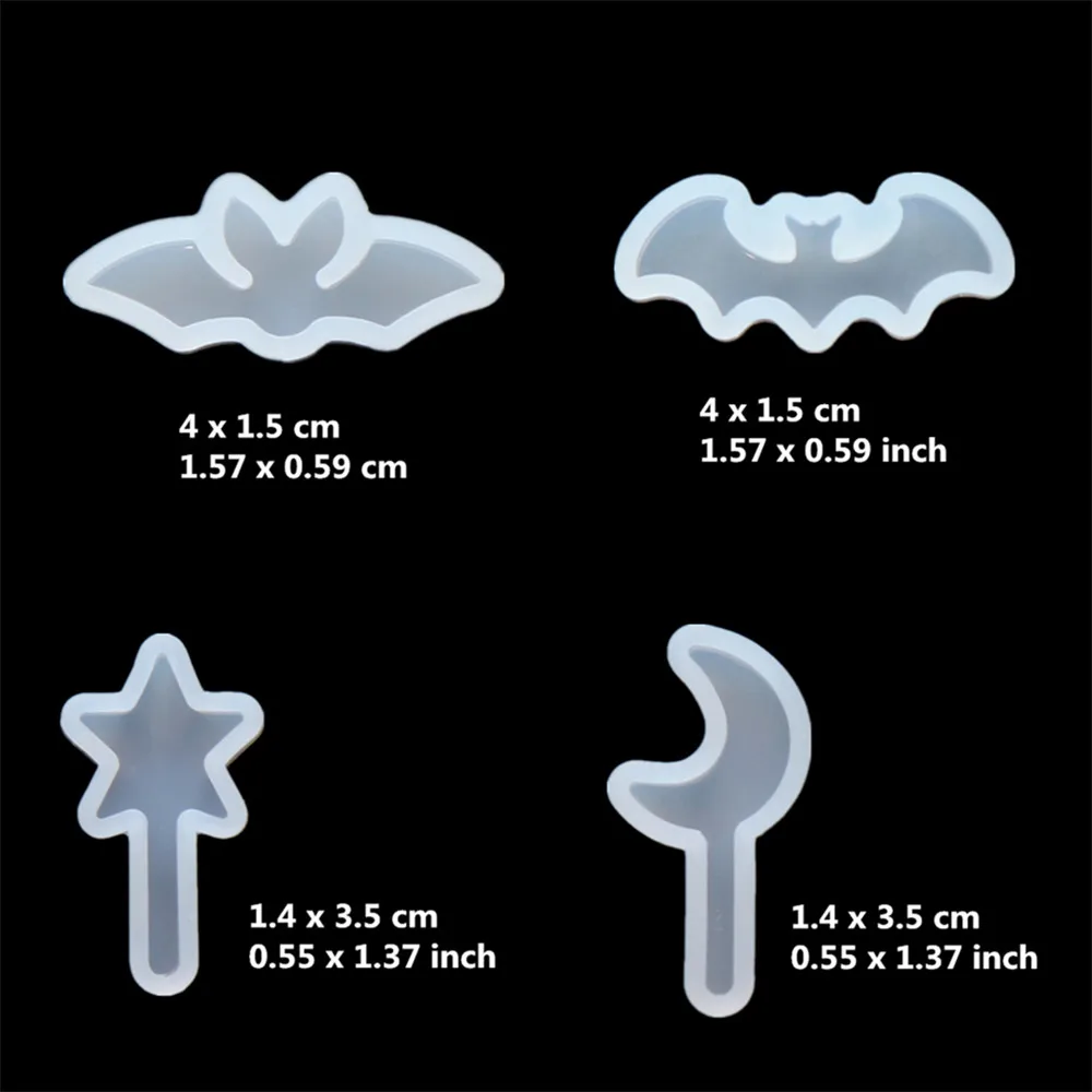 Летучая мышь/Ангел сердце/Призрак силиконовая форма волшебная палочка крест глина эпоксидная смола, форма подвесные формы конфеты форма для выпечки пирожных с шоколадной начинкой Инструменты для выпечки