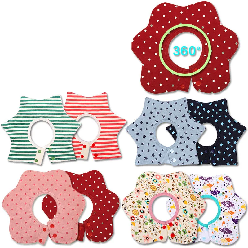 

Baby Cotton Saliva Towel Bids waterproof Baby food pocket Soft Toy Appease flower Calm towel Developmental for Kids