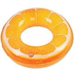 Бассейн плавает фрукты Оранжевый печати надувной бассейн кольцо бассейн пляж игрушки, пробки для детей