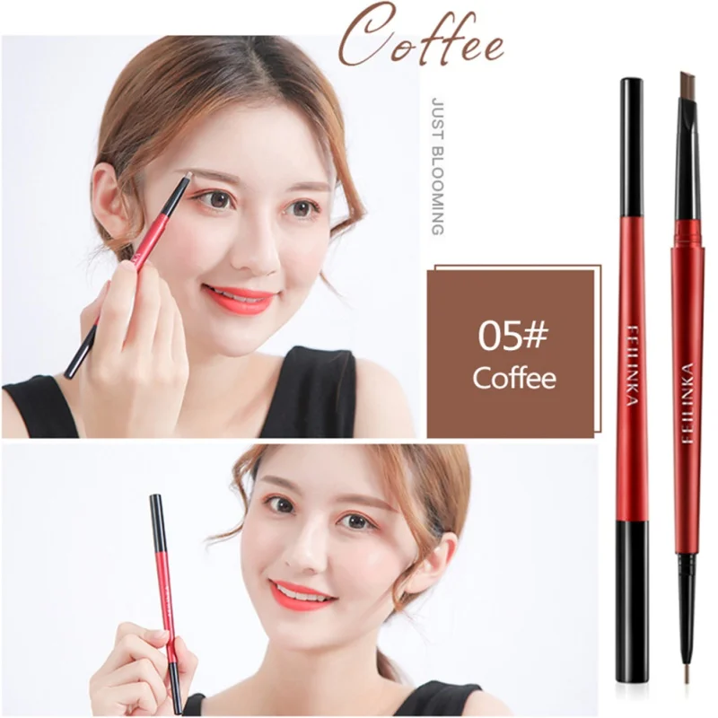 2019 1PC Double-head Eyebrow Pencil Eyes Makeup Eye Brow Enhancer Women Make up Cosmetics Creamy Brows Pen Brush 2019 1PC Double-head Eyebrow Pencil Eyes Makeup Eye Brow Enhancer Women Make up Cosmetics Creamy Brows Pen Brush