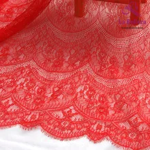La Belleza красный/белый/черный ресниц Франция кружевной ткани ресниц невесты кружева 150x300 см один кусок