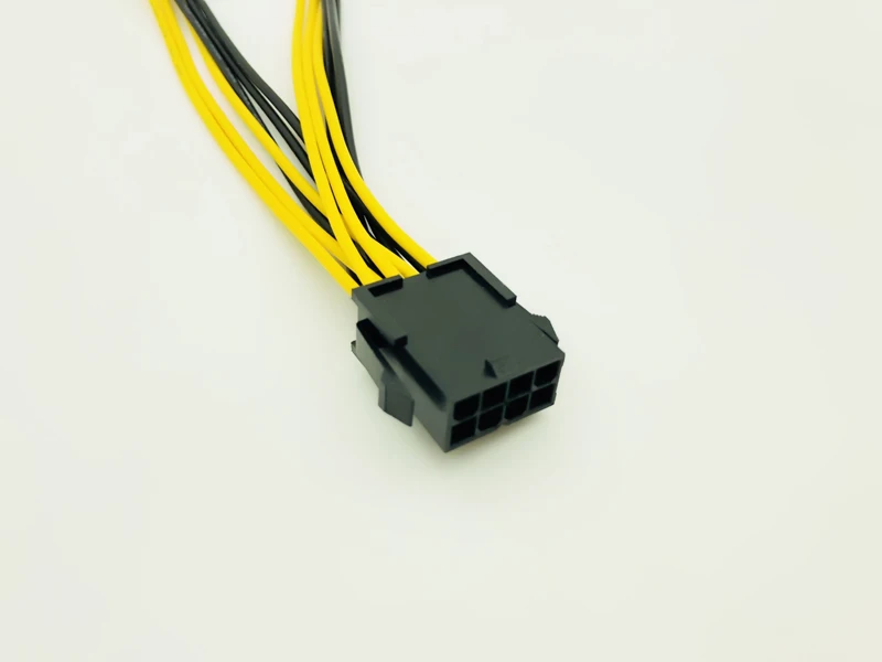CPU 8Pin to 6Pin Graphics Card Power Cable PCI-E PCIe 8Pin to Dual 6Pin Power Supply Splitter Cable 20cm Cables for Miner Mining