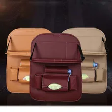 Multi-function Car Back Seat Organizer Beverage Food Storage Bag Universal Pockets Tissue Container Phone Holder Stowing Tidying