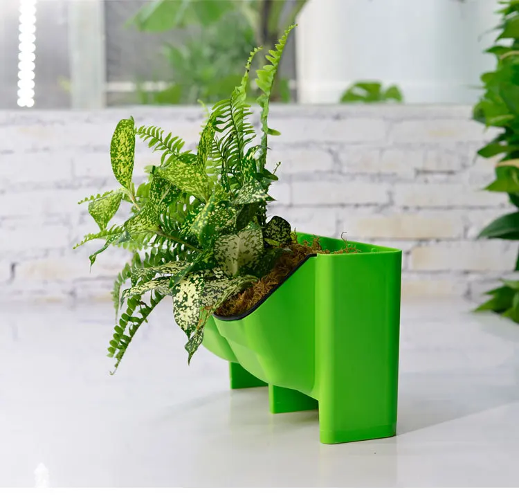 Горячий пластиковый цветочный горшок Stackable настенный кашпо горшки для садовых цветов настенный вертикальный горшок для суккулентов