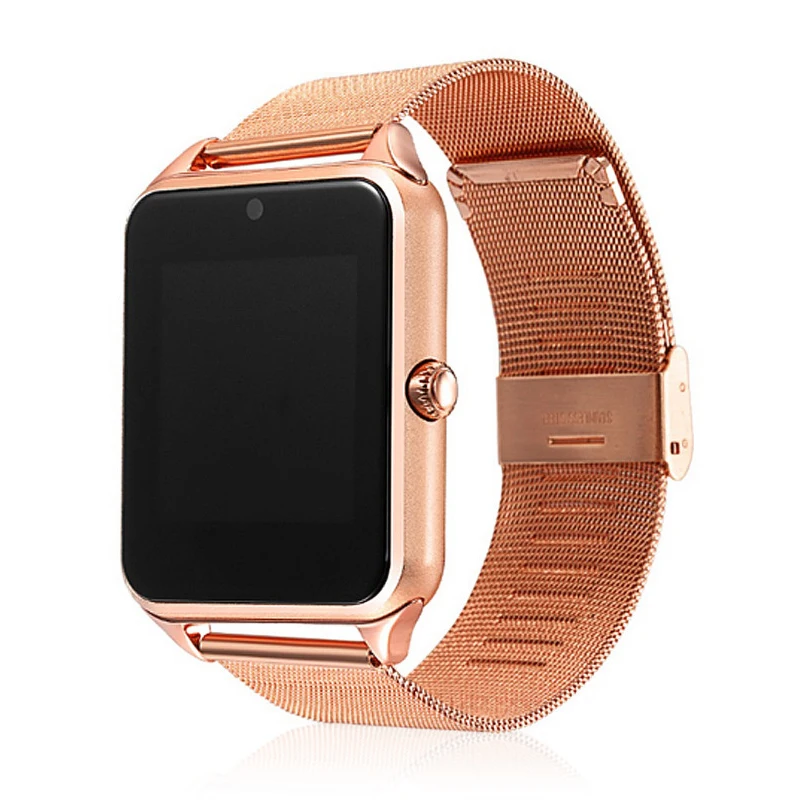 GT08 Plus Metal Strap Clock Smart Watch Z60 Bluetooth Wrist Smartwatch Support Phone Call Sim TF Card Android IOS Watch PK S8 Q9