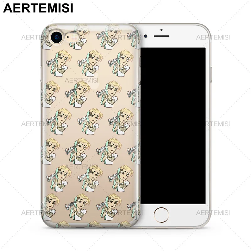 

Aertemisi Phone Cases Justmoji Justin Bieber Emojis Transparent Clear Soft TPU Case Cover for iPhone 5 5s SE 6 6s 7 8 Plus X
