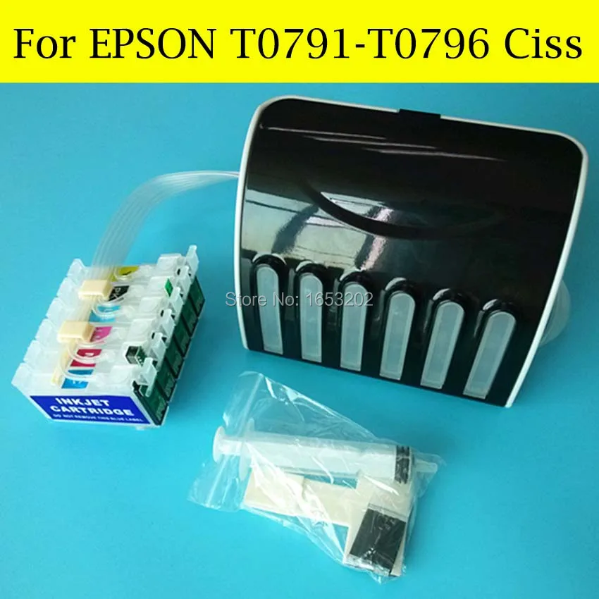 1 Set Ciss System For Epson For 1400 PX720WD PX730WD PX810FW PX820FWD 1500 P50 PX650 PX660 rx685 rx585 rx560 Printer