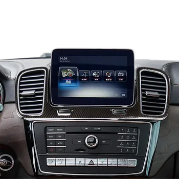 

Car Center Console Air Conditioning Outlet Frame Decoration Sitckers Trim For Mercedes Benz GLE W166 GLS 2016-19 Interior Decals