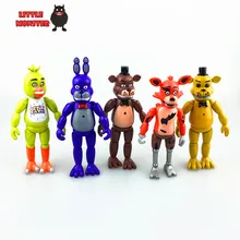 5 Pcs lot 5 5 Inch Five Nights At Freddy s PVC Action Figure Toy Foxy