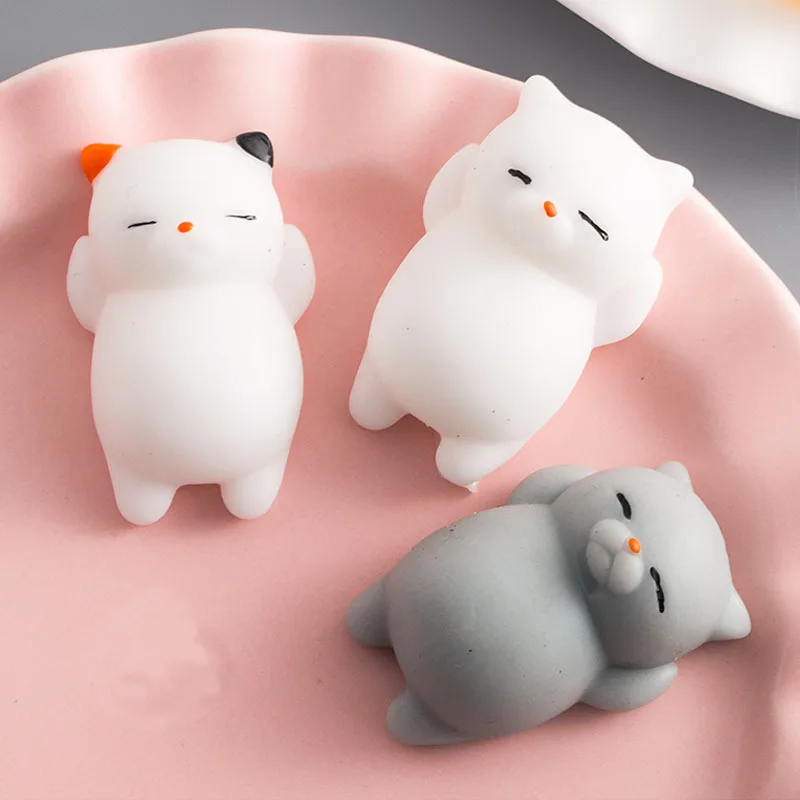 Squishy Soft Cute Cat Wipes Antistress Boot Ball Decompression Sticky Eliminate Pets Fun Stress Squishies Squeeze