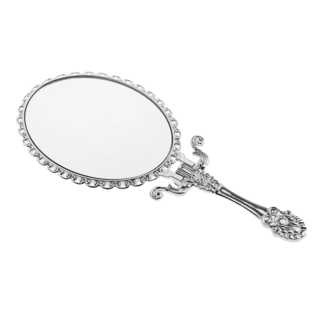 Небольшой Размеры классическое, ретро, винтажное складной Макияж ручной/настольное зеркало декоративное зеркало сумочка косметическое зеркало