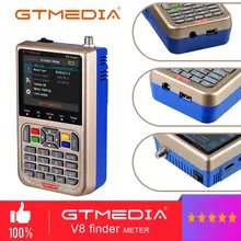 GTMEDIA V8 Finder Meter V-73 HD DVB-S2/S2X Satellite Finder MPEG2 MPEG2 SAT ACM 3000mA Battery Satxtrem V8 Finder FTA Sat finder