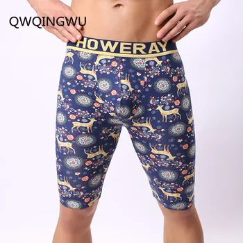 

Men Boxer Shorts Cotton Underwear Male Boxers Homme Breathable Shorts Deer Print Men Underpants Boxers Trunks Five Minutes