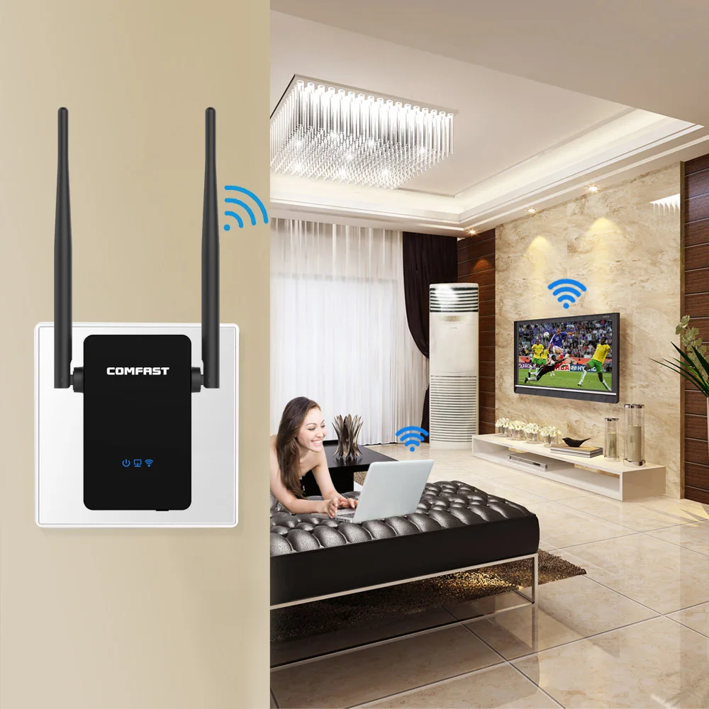 

300Mbps Wifi Amplifier 2 Wireless Wi-fi Repeater 2 802.11b/g/n Home Network RJ45 Wi-fi Extender Signal Boosters Repeater WiFi