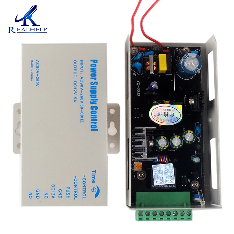Realhelp 12V 5A система контроля допуска к двери переключатель питания высокое качество безопасности AC 90~ 260V Время задержки комплект