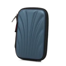 Shell Pattern Portable 2.5″ External HDD Hard Disk Drive Powerbank Bag EVA PU Carry Case Pouch
