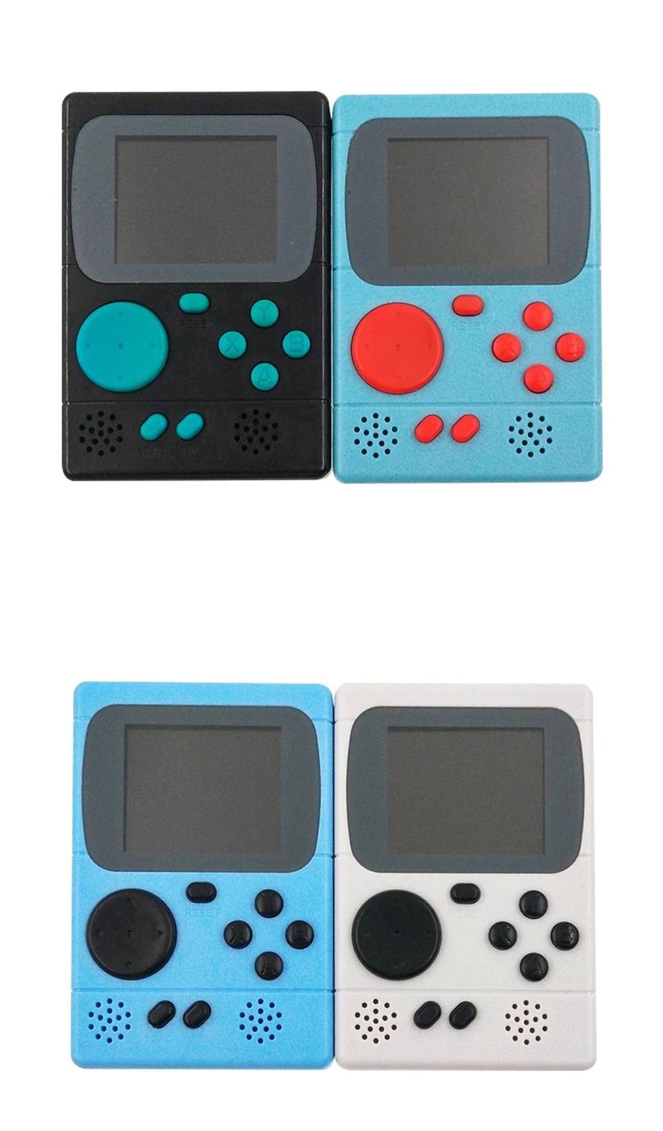 Ретро портативный детский мини-Ностальгический портативный игровой консоли 8 бит встроенный 198 Классические Игры Порт