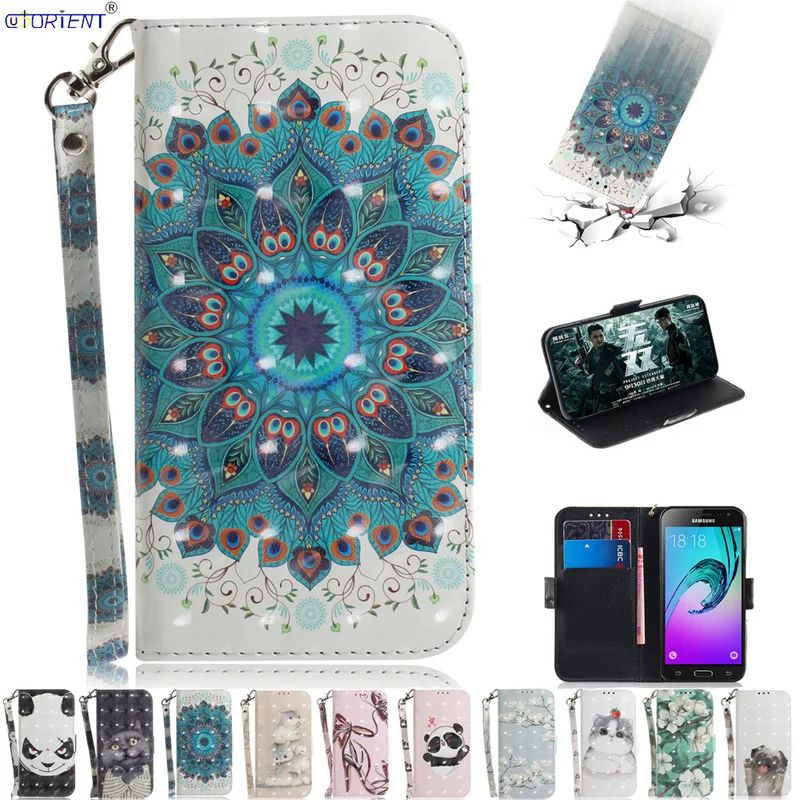 

For Samsung Galaxy J3 2016 J36 PU Leather Flip Wallet Case J320 SM-J320F/DS SM-J320FN SM-J320H/DS SM-J300F SM-J300H Bumper Cover