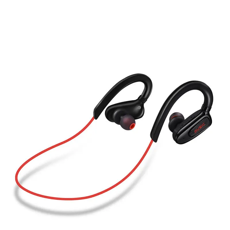 Sport Bluetooth Earphone Wireless Stereo Bass Sweatproof Music Running Fitness Ear Hook Earbuds Xiaomi Phone Earphones | Электроника