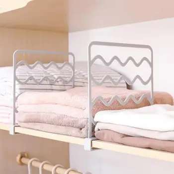 

Creative Closet Shelf Dividers Wardrobe Partition Shelves Divider Cabinet Partition Desk Divider Storage Shelf Holder 275*255mm