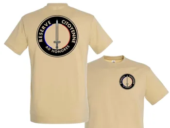 

2019 Fashion Summer Clothing Men New 3D Printed Cool Reserve Citoyenne " Tan / Sable Armee France Vigipirate Sleeveless T Shirts