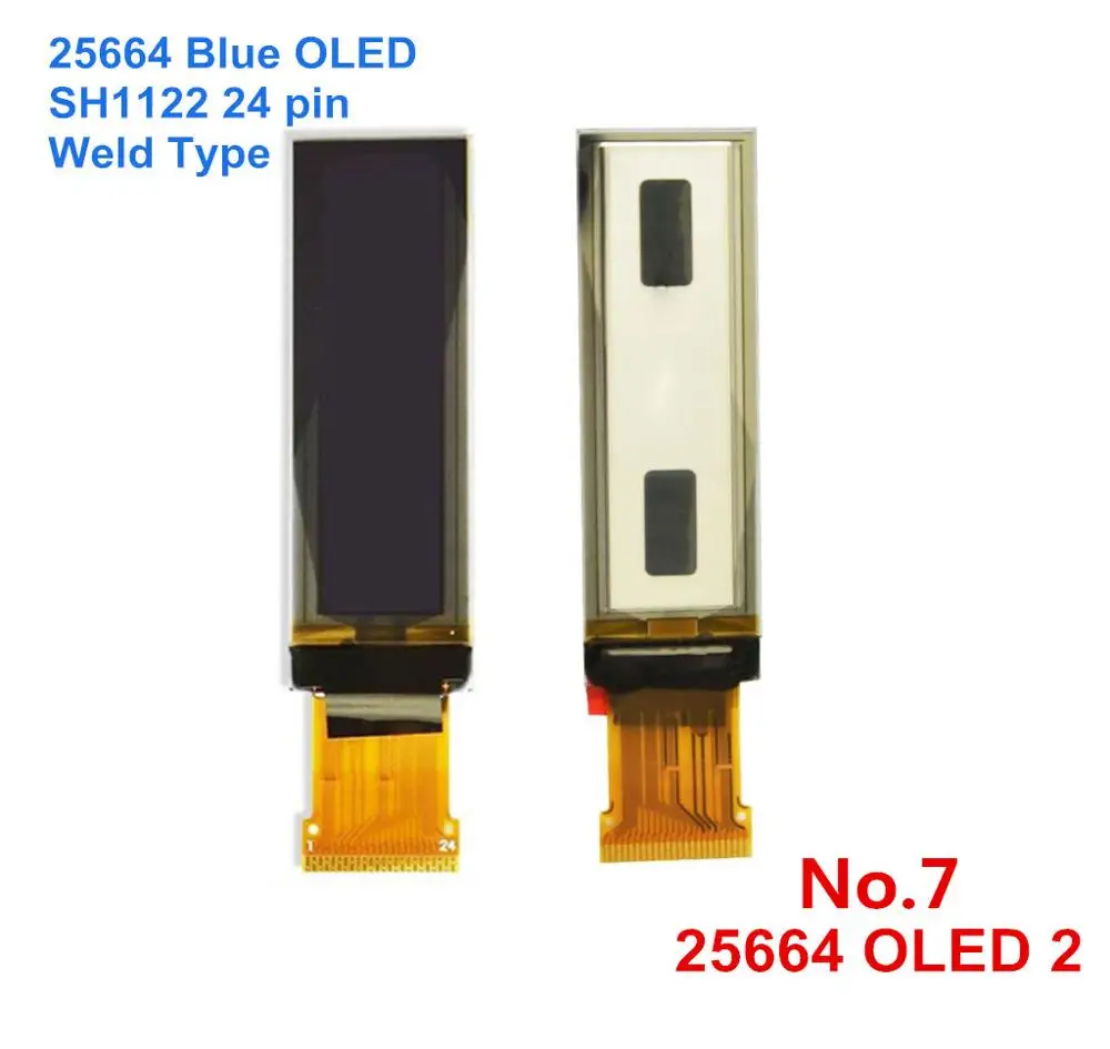 2,0" межсоединений интегральных схем I2C OLED дисплей модуль SPI экран 256*64 25664 горошек 31pin белого и синего цветов на выбор, SH1122 Водительская подушка безопасности припоя pin-код - Цвет: 25664 OLED 2 24pin