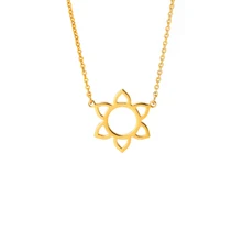 Delicate flower Pendant Necklace For Women Creative Imitation Pearls Jewelry Necklace Clothes Accessorie Stainless Steel Jewelry delicate solid color bat necklace for women