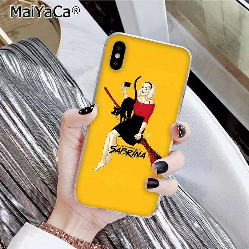 MaiYaCa леденящие Приключения Сабрина Классическая обложка для изображения мобильного телефона для iPhone 8 7 6 6S Plus X XS max 5 5S SE XR