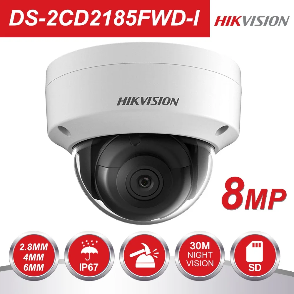HIK DS 2CD2185FWD I 8MP Network mini dome security font b CCTV b font font b