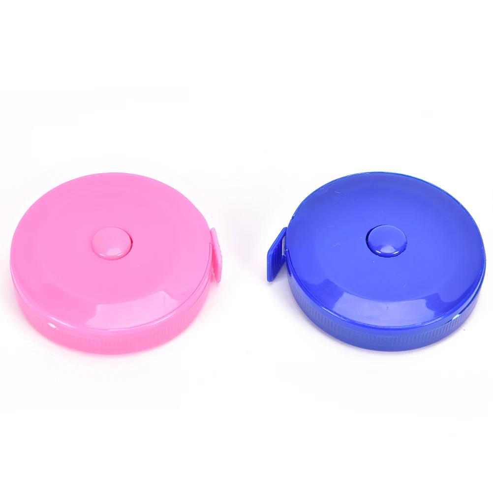2Pcs 150CM Mini Measuring Tape Measure Retractable Metric Belt Colorful Portable Ruler Centimeter Inch Children Height Ruler