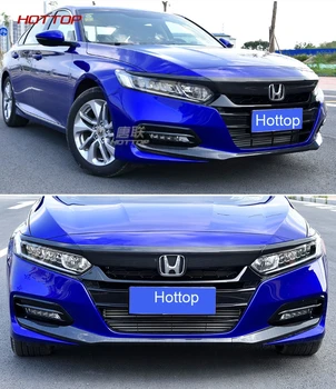 

ABS Car Front Fog Light Eyelid Decoration Cover Trim Strips Stickers For Ford Honda Accord 10th 2018 Up Car Styling Accessories