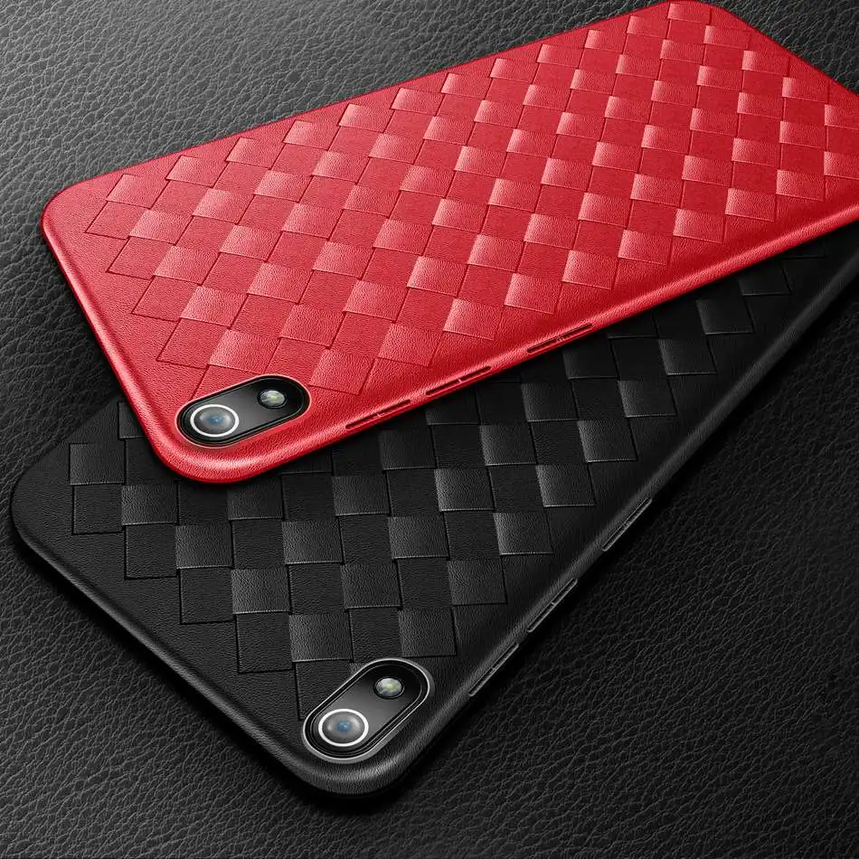 

Super Soft TPU Phone Case For Xiaomi Redmi 7A Case Slim Silicone Weaving Back Cover For Xiaomi Redmi 7A Redmi7A Protective Shell