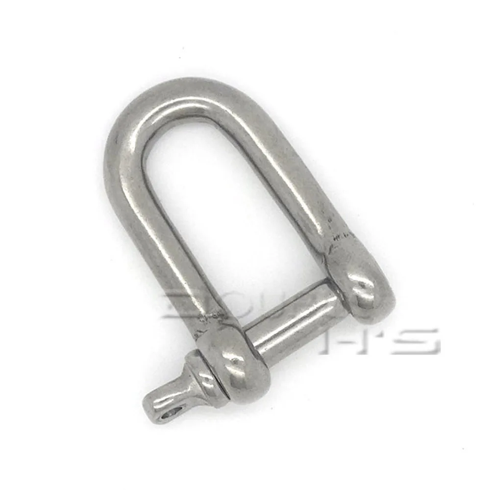 D Shape Stainless Steel Anchor Shackle Outdoor Rope Paracord Bracelet Buckle
