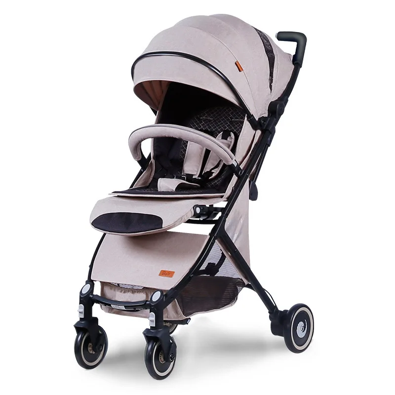  European Standard Lightweight Baby Stroller High Landscape Four-wheeled Trolley Foldable Portable S