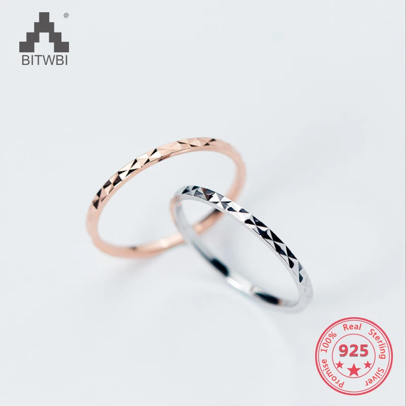 100% 925 en argent Sterling Simple Couple anneaux solide bande de mariage anneaux de mode bijoux pour femmes hommes