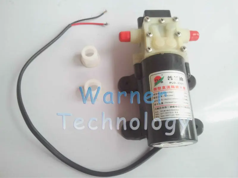 

2pcs/Lot 24V DC Self-priming pump Micro diaphragm water pump Flow 2.85L/min 0.62Mpa Low noise Maintenance-free Corrosion proof