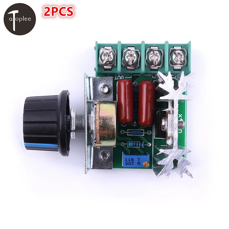 

Atoplee 2PCS Retail 50~220 V 2000W PWM AC Stepper Motor Speed Controller Knob tb6560 tb6600 CNC Kit FR-4 Circuit Board
