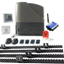 С 4 м нейлоновые стеллажи 800 кг загрузка 12VDC раздвижные ворота открывалка двигатель комплект опционально как GSM модуль клавиатуры