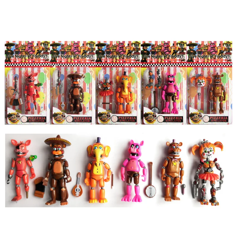 FNAF игрушка пять ночей Полуночный Медведь игрушки имитатор пиццерии Fazbears Ver Foxy Chica
