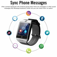 tf כרטיס Bluetooth 3.0 שעוני אופנה רב תכליתי GSM בקרת שאלה 18 SIM TF כרטיס חכם שעון יד קישור טלפון עבור אנדרואיד IOS + מצלמה (5)