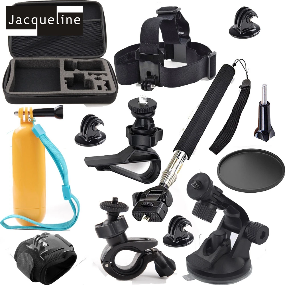 Jacqueline for Accessories Kit for Gopro for Go pro Hero 5 4 Session 6 3+ 3 2 for SJCAM SJ4000 SJ5000 SJ6000 for EKEN H9R H9 H8