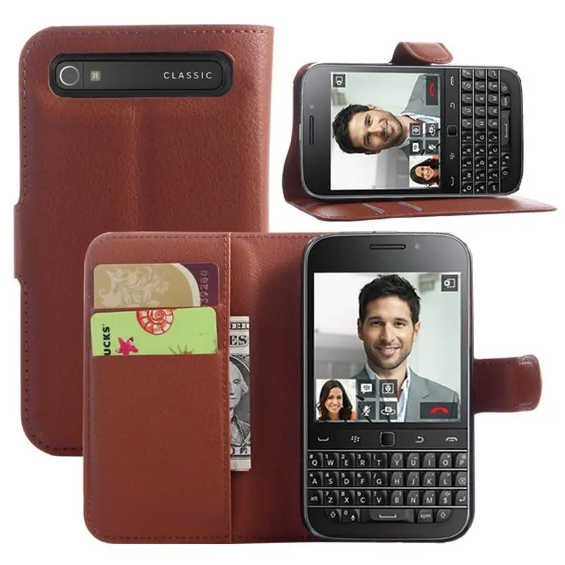 

Smartphone Case For BlackBerry Q20 Q 20 Flip PU Leather Back Cover Case For Blackberry Classic Business Phone Bags Wallet Case