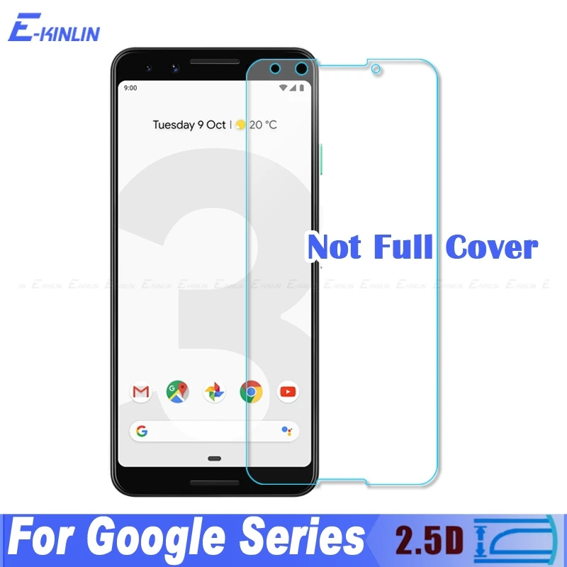 

0.3mm 2.5D Screen Protector Tempered Glass For Google Pixel 3a 3 2 XL 3aXL 3XL 2XL Toughened Protective Glass Film