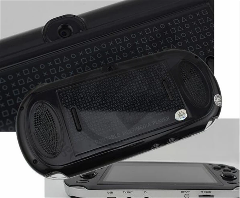 HaoLongGCP 4.3 Inch Handheld Game Players 8GB 32 Bit Video Game Console Support TV Out Put Built In hundred Games Double Rocker