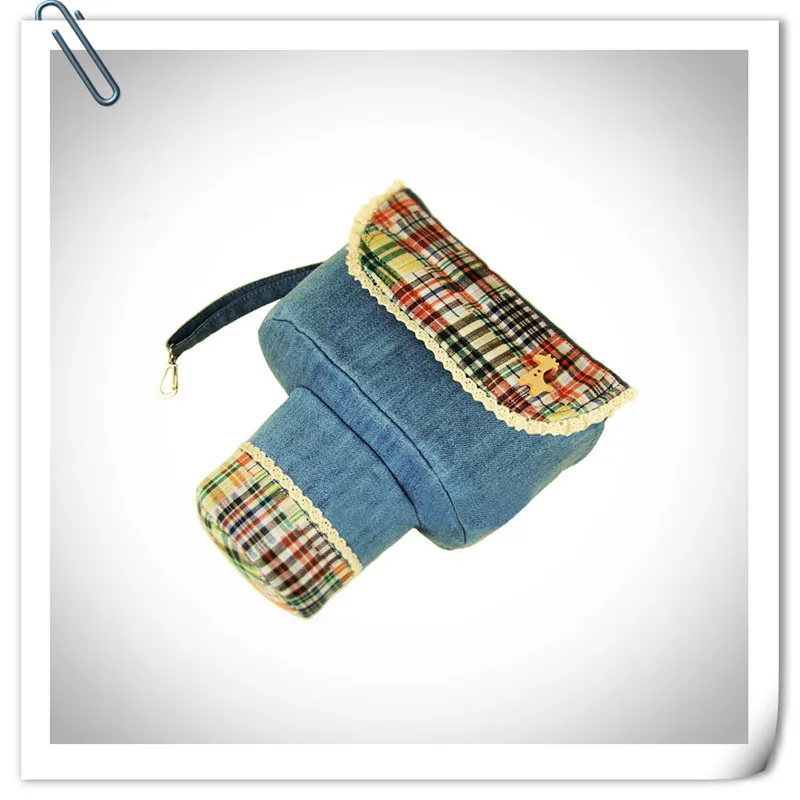 

2019 New Design Denim Fabric Camera Bag with Lace MixMatch Free Shipping