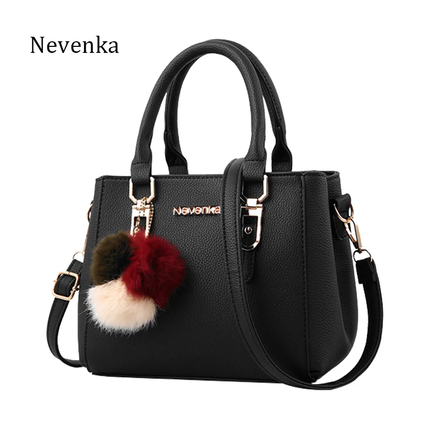 

Nevenka Black Women Handbags Fashion Style Shoulder Bags Leather Solid Messenger Casual Tote Crossbody Ladies Bags For Women Hot