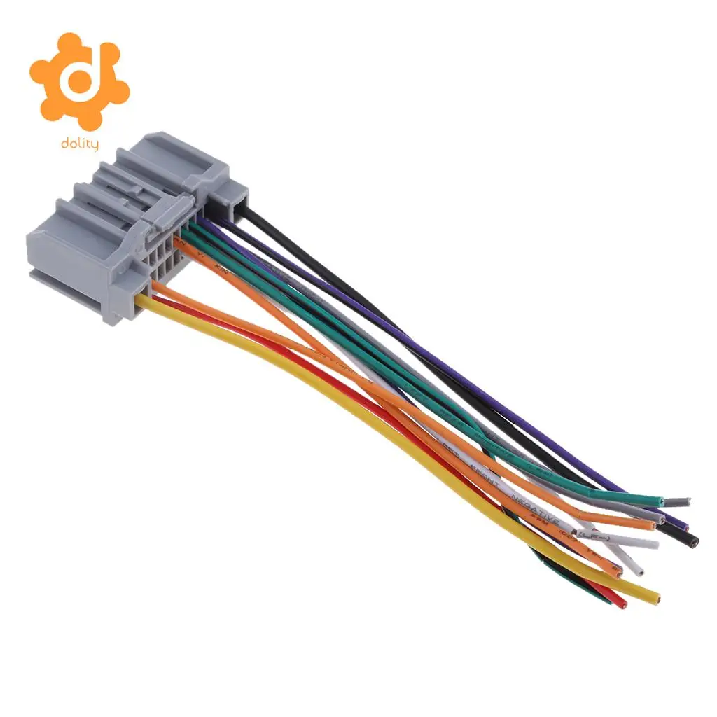 dolity Audio Car Stereo Wiring Harness CD Player Wire for Jeep Wrangler Compass