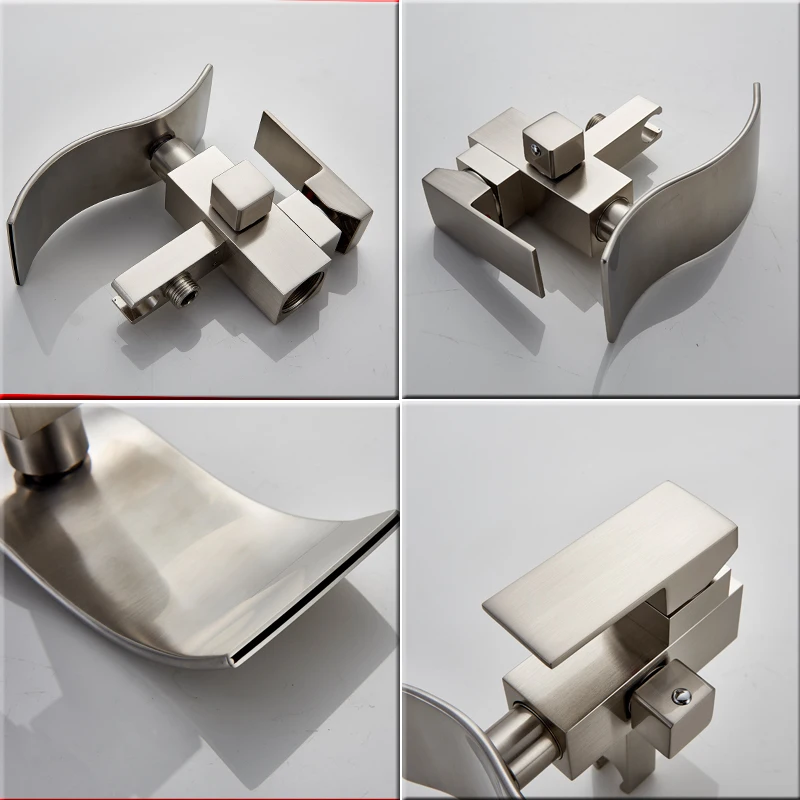 Nickel floor standing faucet