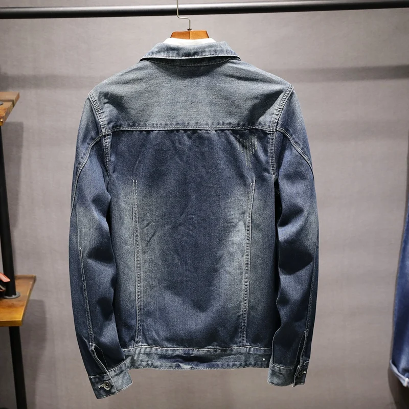 2018 الشتاء أزياء رجالية الدينيم الستر نوعية جيدة أبلى جان منفذها سترة masculino معطف عارضة معطف للرجال