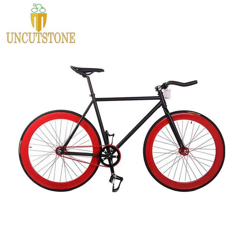 Magnesium Alloy Wheel 60mm rim fixie Bicycle, Fixed gear bike 700C *23 70mm Rim 52cm FRAME DIY BIKE Complete Road Bike